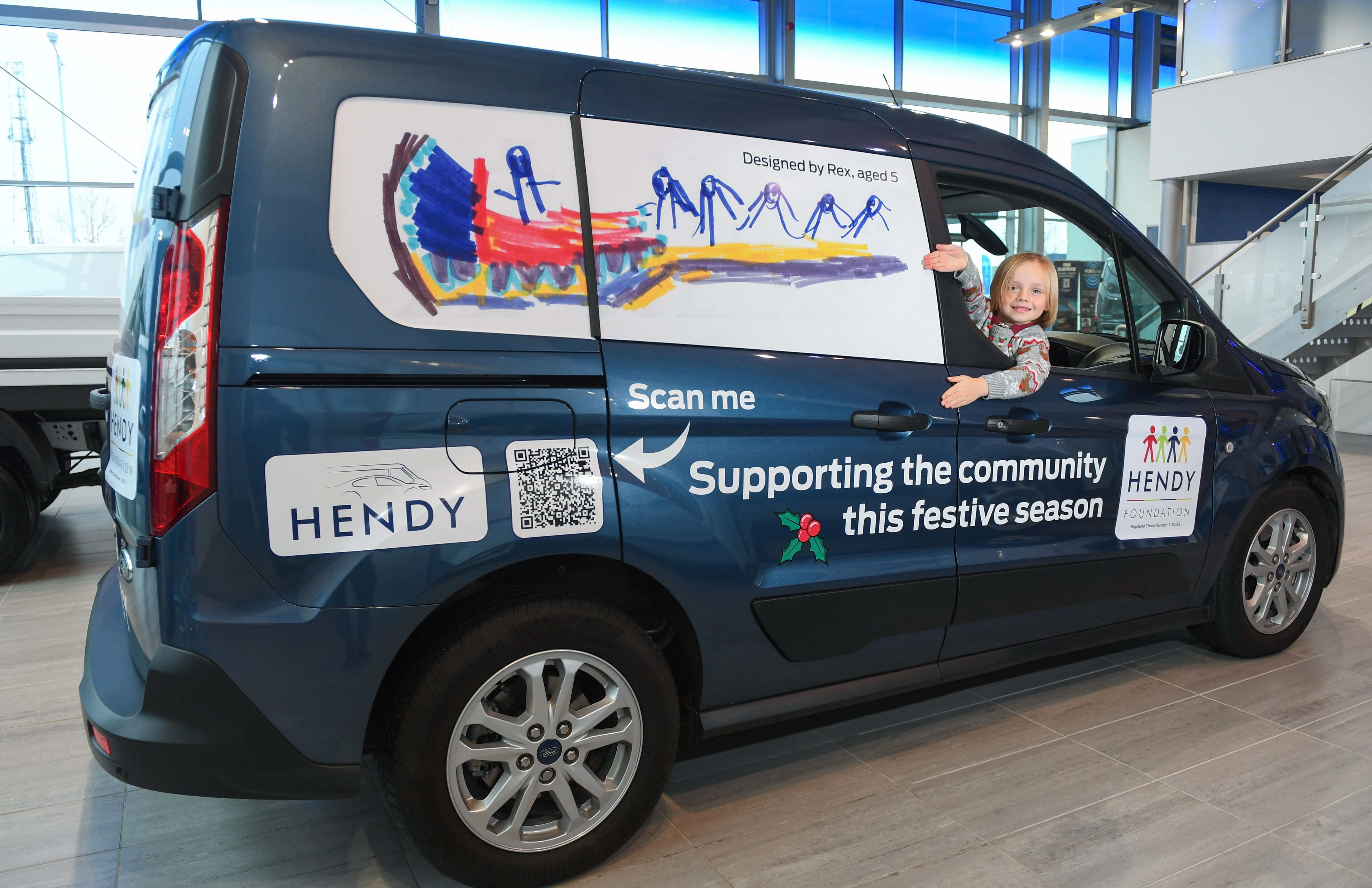 Deck the van with Christmas artwork!