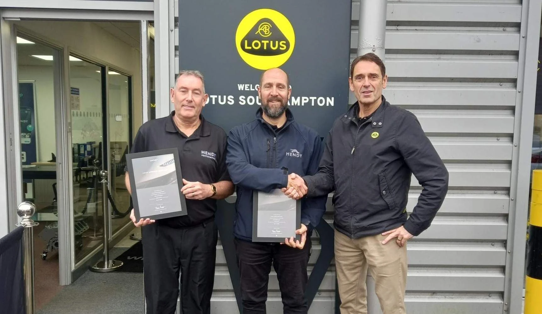 Hendy Accident Repair Centre Poole receive Lotus Approved Bodyshop status
