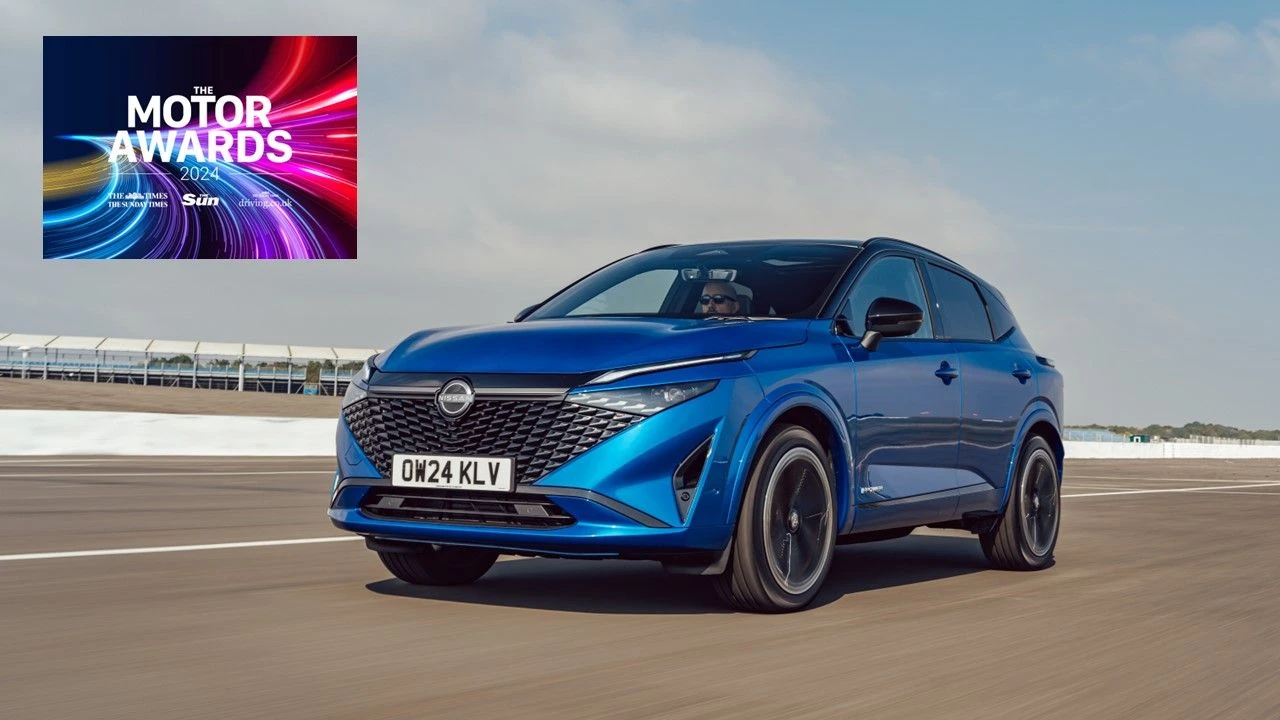 Nissan Qashqai With E-Power Wins Best Powertrain Accolade at News UK Motor Awards 2024
