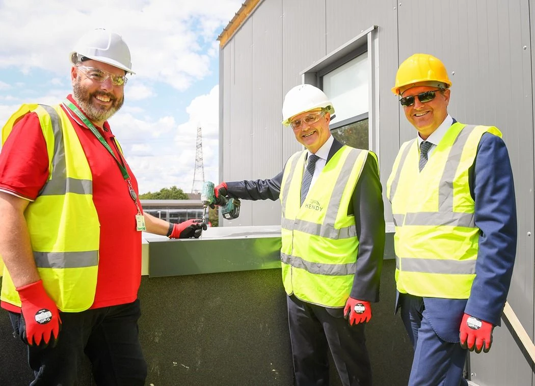 Topping out ceremony complete for new Hendy Group showrooms in Hampshire