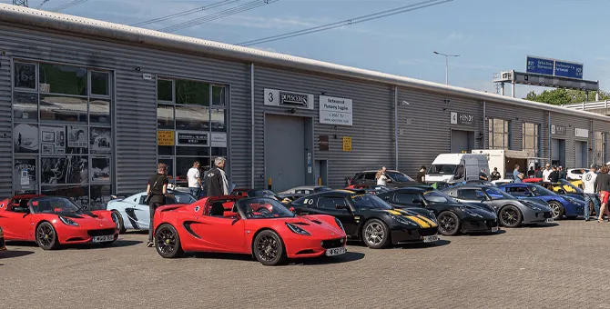 Hendy hosts inaugural Lotus owners' event at Performance division in Eastleigh