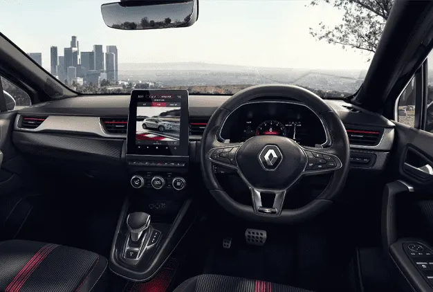 Perforated leather steering wheel