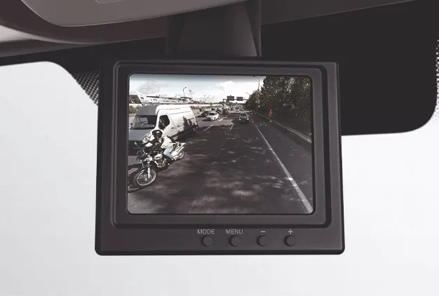 Permanent rear view camera